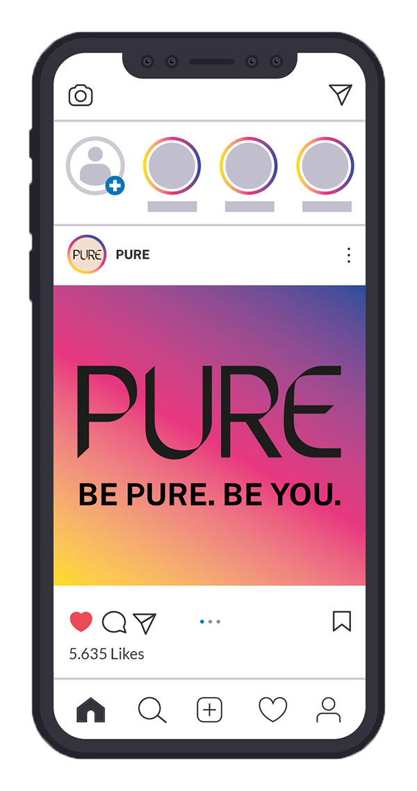 Smartphone PURE Instagram