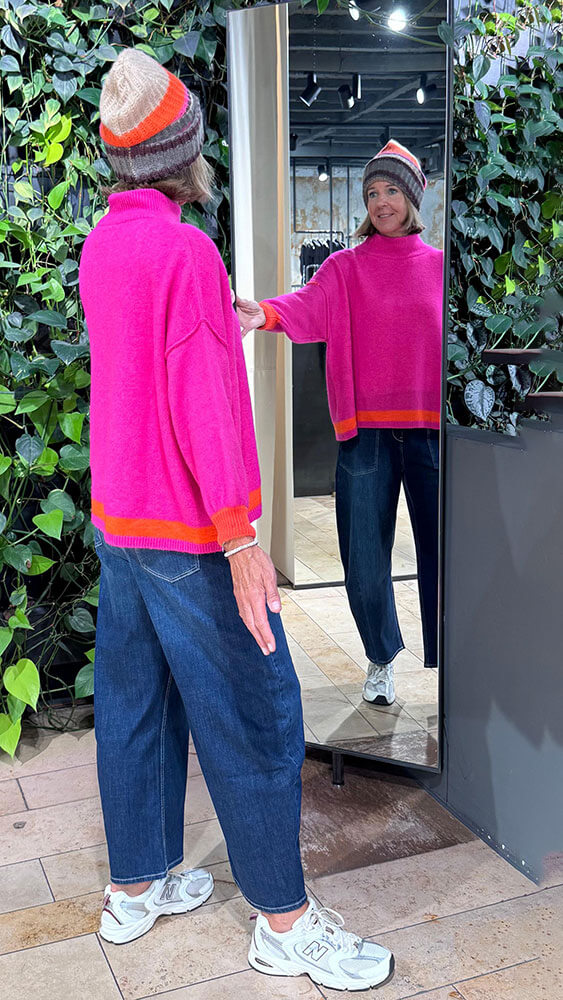 Pinker Strickpulli Grace