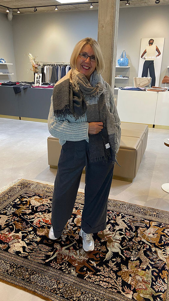 American Vintage Herbstoutfit lila bei PURE Esslingen